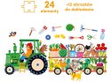 CzuCzu Moto puzzle Traktor moto puzzle dla dzieci 24 elementy ZA5555