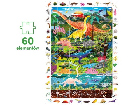 CzuCzu Obserwacyjne puzzle Dinozaury 60 elementów plakat edukacyjny ZA5559 CzuCzu Obserwacyjne puzzle Dinozaury 60 elementów plakat edukacyjny ZA5559