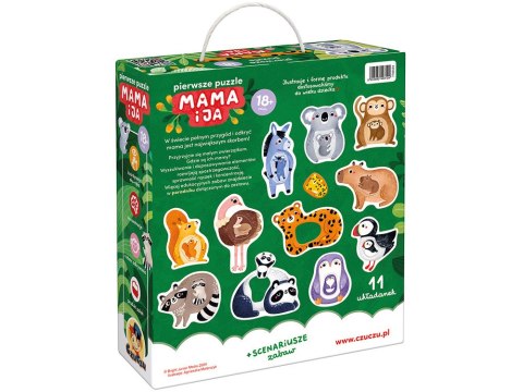 CzuCzu Pierwsze puzzle Mama i ja 18 mies.+ 22 elementy zwierzątka ZA5557