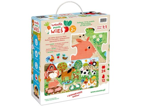 CzuCzu Wesołe puzzle Wieś Zwierzątka 24 elementy ZA5548