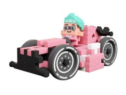 Marioinex Klocki mini waffle różowe auto 50 el + figurka ZA5524