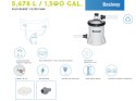 Bestway Pompa filtrująca do basenu 5678 l/h na kulki filtracyjne 58870