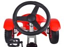 Czerwony sportowy GOKART na pedały dla dzieci do 50kg Pompowane koła SP0209