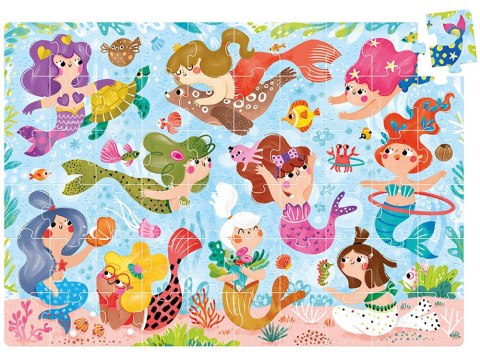 CzuCzu Duże Magiczne puzzle Syrenki 60 ele 4+ ZA5631