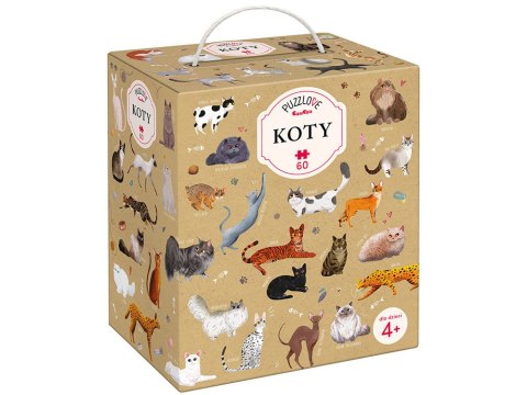 CzuCzu Puzzlove Duże puzzle KOTY 60 elementów ZA5618