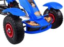Niebieski sportowy GOKART na pedały dla dzieci 50kg Pompowane koła SP0209
