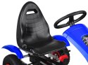 Niebieski sportowy GOKART na pedały dla dzieci 50kg Pompowane koła SP0209