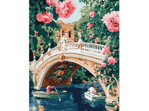 Zestaw do malowania po numerach Most i kwiaty KHO3664 40x50 AP0026