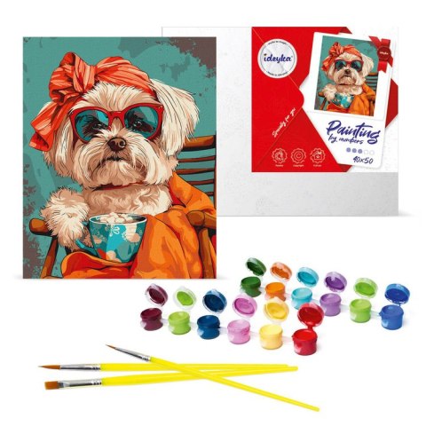 Zestaw do malowania po numerach Stylowy shih tzu KHO6610 40x50 AP0040 Zestaw do malowania po numerach Stylowy shih tzu KHO6610 40x50 AP0040