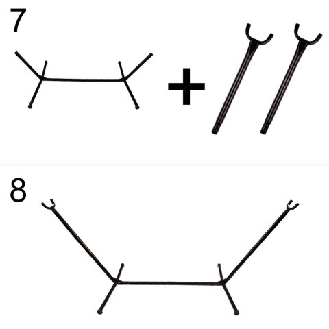 Hamak ze stelażem ogrodowy dwuosobowy huśtawka stelaż stojak do hamaka duży mocny + pokrowiec 200cm 100kg