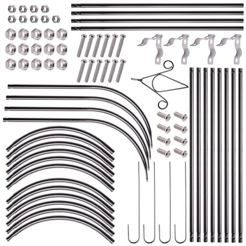 Pergola ogrodowa kolumnowa słup kolumna dzwon stojak na róże kwiaty pnące metalowa 195 cm