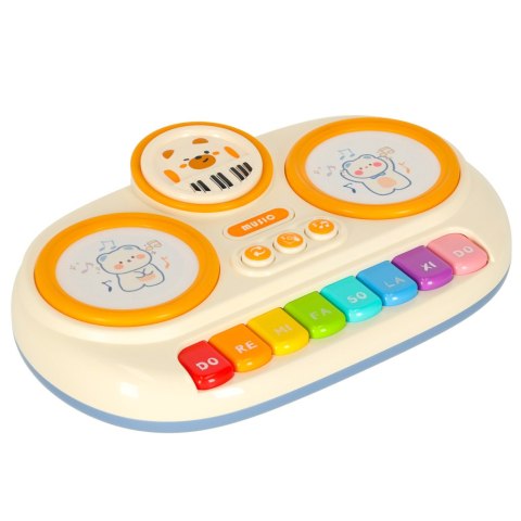 Pianinko organki interaktywne dla dzieci edukacyjne beżowe