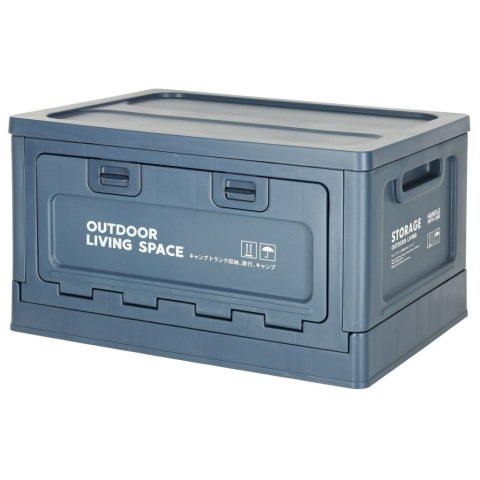 Pudełko campingowe skrzynka organizer do bagażnika skrzynia 25l granat