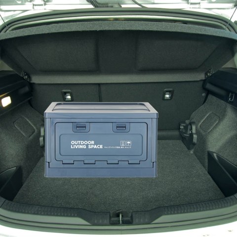 Pudełko campingowe skrzynka organizer do bagażnika skrzynia 25l granat