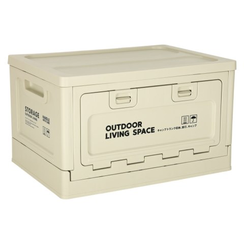 Pudełko campingowe skrzynka organizer do bagażnika skrzynia 25l szare