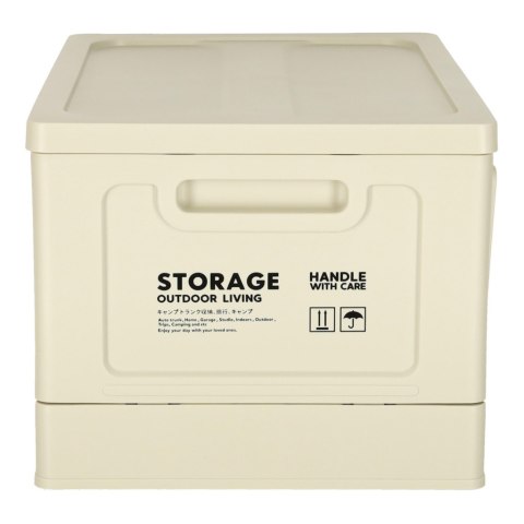 Pudełko campingowe skrzynka organizer do bagażnika skrzynia 25l szare