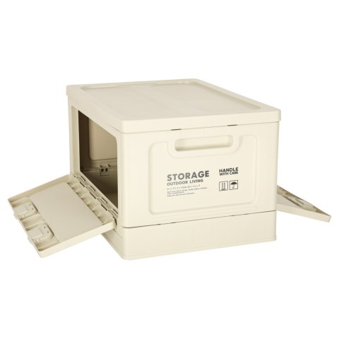 Pudełko campingowe skrzynka organizer do bagażnika skrzynia 25l szare