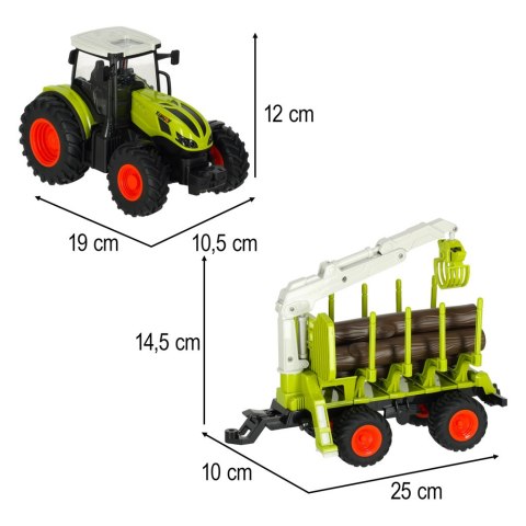 Traktor RC ciągnik rolniczy z podnośnikiem 2,4G 3,7V 500mAh