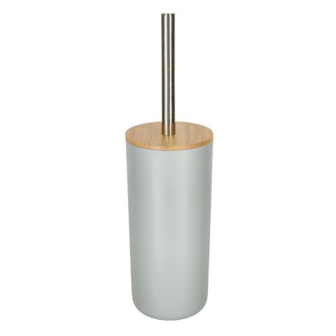 Zestaw łazienkowy szczotka do WC dozownik mydła mydelniczka kubek 6 elementów szary