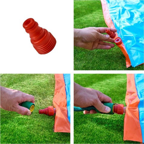 Ślizg wodny ślizgawka wodna z fontanną do pływania zjeżdżalnia podwójny 488 cm BESTWAY 52328