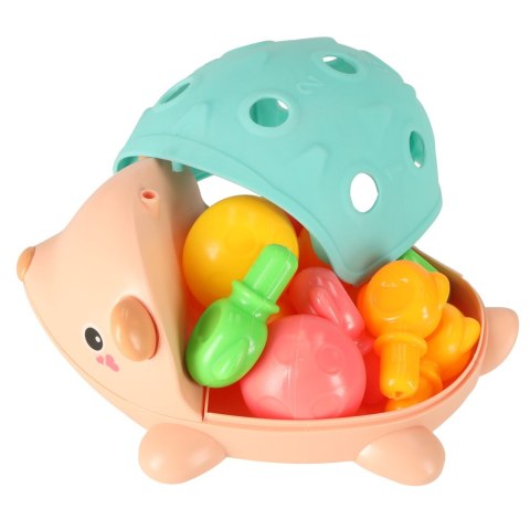 Jeżyk sensoryczny edukacyjny montessori wyjmowane kolce niebieski