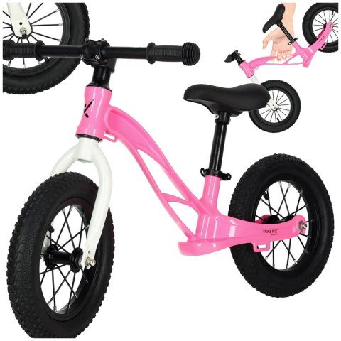 Rowerek biegowy Trike Fix Active X2 rower lekki 3,7 kg pompowane koła różowy