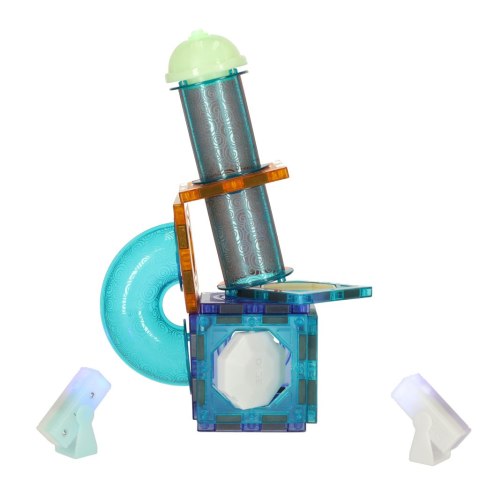 Klocki magnetyczne marble tor kulkowy świecący 49 elementów