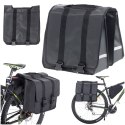 Torba sakwa RALLEX rowerowa podwójna dwukomorowa boczna na rower bagażnik 35L