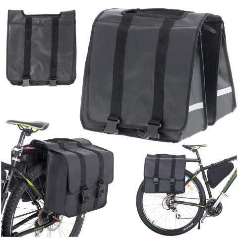 Torba sakwa RALLEX rowerowa podwójna dwukomorowa boczna na rower bagażnik 35L