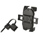 Uchwyt rowerowy motocyklowy na telefon czarny C51 stabilny