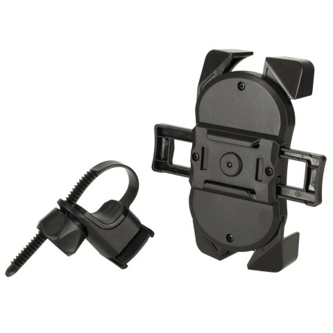 Uchwyt rowerowy motocyklowy na telefon czarny C51 stabilny