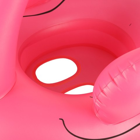 Kółko do pływania dla niemowląt koło pontonik dla dzieci dmuchany z siedziskiem flaming max 15kg 1-3lata