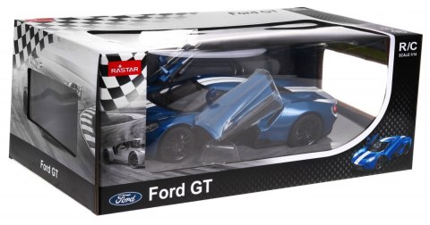 Ford GT niebieski RASTAR model 1:14 Zdalnie sterowane auto + Pilot 2,4 GHz Ford GT niebieski RASTAR model 1:14 Zdalnie sterowane auto + Pilot 2,4 GHz