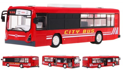 Autobus miejski dla dzieci 6+ Zdalnie sterowany Czerwony 1:20 Ruchome elementy + Dźwięki Światła Autobus miejski dla dzieci 6+ Zdalnie sterowany Czerwony 1:20 Ruchome elementy + Dźwięki Światła