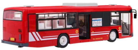 Autobus miejski dla dzieci 6+ Zdalnie sterowany Czerwony 1:20 Ruchome elementy + Dźwięki Światła Autobus miejski dla dzieci 6+ Zdalnie sterowany Czerwony 1:20 Ruchome elementy + Dźwięki Światła