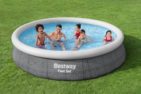 Basen Rozporowy 12FT 366x76cm Szary BESTWAY Basen Rozporowy 12FT 366x76cm Szary BESTWAY