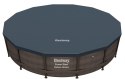 Basen Stelażowy 14FT 427x107 cm Power Steel Deluxe Rattan S