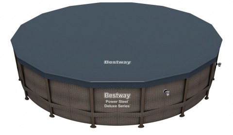Basen Stelażowy 16FT 488x122 cm Power Steel Deluxe Rattan S Basen Stelażowy 16FT 488x122 cm Power Steel Deluxe Rattan S