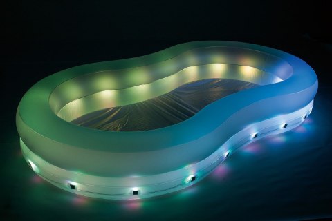 Basen Świecący 280x157x46cm Color Wave BESTWAY Basen Świecący 280x157x46cm Color Wave BESTWAY
