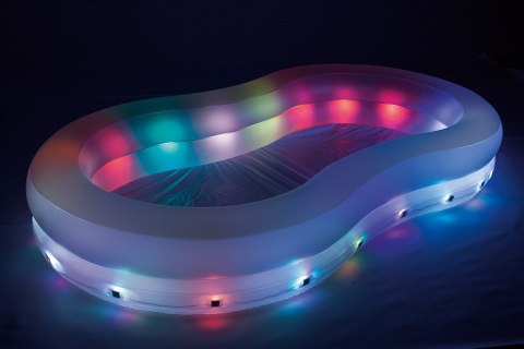 Basen Świecący 280x157x46cm Color Wave BESTWAY Basen Świecący 280x157x46cm Color Wave BESTWAY