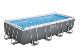 Basen stelażowy Power Steel 549x274x122 18x9FT BESTWAY 6w1 + Pompa piaskowa