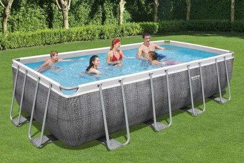 Basen stelażowy Power Steel 549x274x122 Imitacja Rattanu 18x9FT BESTWAY 6w1 Basen stelażowy Power Steel 549x274x122 Imitacja Rattanu 18x9FT BESTWAY 6w1