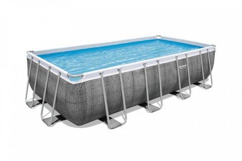 Basen stelażowy Power Steel 549x274x122 Imitacja Rattanu 18x9FT BESTWAY 6w1 Basen stelażowy Power Steel 549x274x122 Imitacja Rattanu 18x9FT BESTWAY 6w1