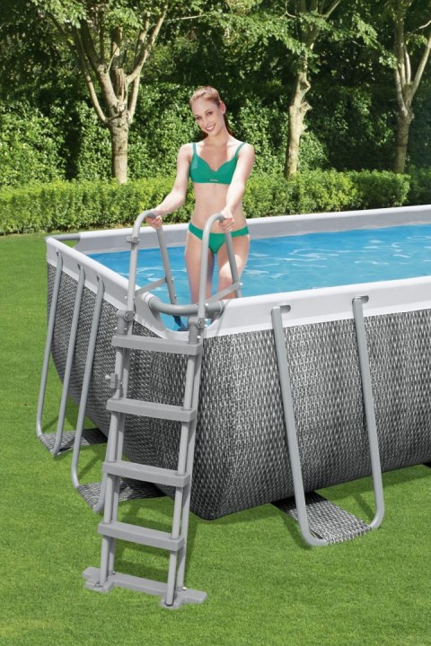 Basen stelażowy Power Steel 549x274x122 Imitacja Rattanu 18x9FT BESTWAY 6w1 Basen stelażowy Power Steel 549x274x122 Imitacja Rattanu 18x9FT BESTWAY 6w1