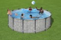 Basen stelażowy Steel Pro MAX 427x122 Imitacja Kamienia 14FT BESTWAY 5w1 + Akcesoria
