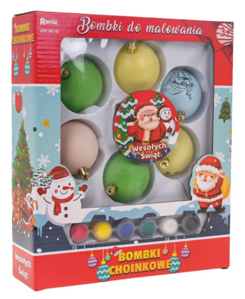 Bombki do malowania Na Choinkę