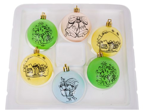 Bombki do malowania Na Choinkę