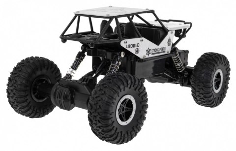 Crawler Monster dla dzieci 6+ Zdalnie sterowany Srebrny model 1:18 Ekstremalna jazda Crawler Monster dla dzieci 6+ Zdalnie sterowany Srebrny model 1:18 Ekstremalna jazda