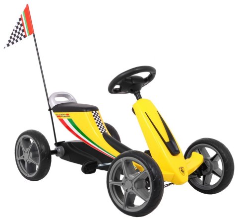 Gokart Ferrari Żółty Gokart Ferrari Żółty