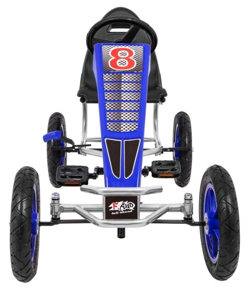 Gokart Full Ahead AIR na pedały dla dzieci 3+ Niebieski + Regulacja siedziska + Pompowane koła + Hamulec ręczny Gokart Full Ahead AIR na pedały dla dzieci 3+ Niebieski + Regulacja siedziska + Pompowane koła + Hamulec ręczny